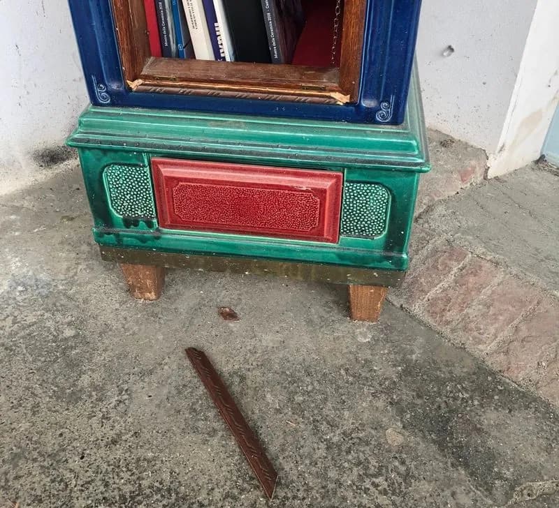 CALUSO - Vandalizzata la stufa del progetto «Riscaldiamoci con la cultura»