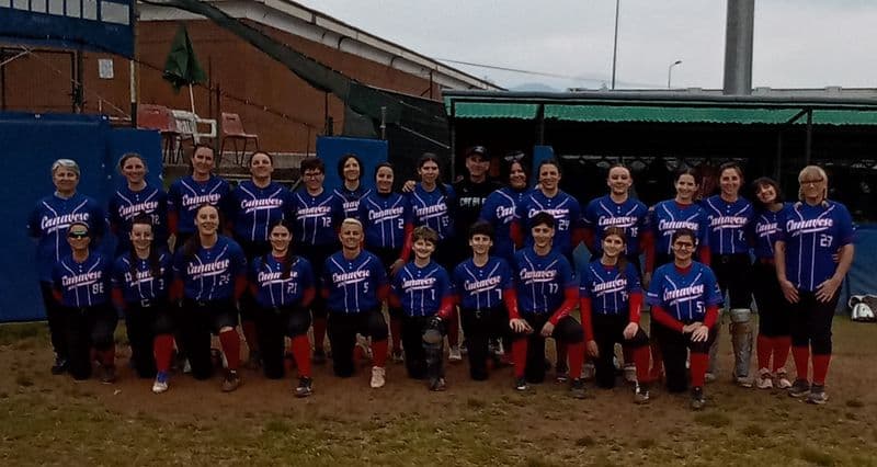 CANAVESE - Softball serie B, esordio in campionato perfetto per le giocatrici di Manuela Iannone - FOTO
