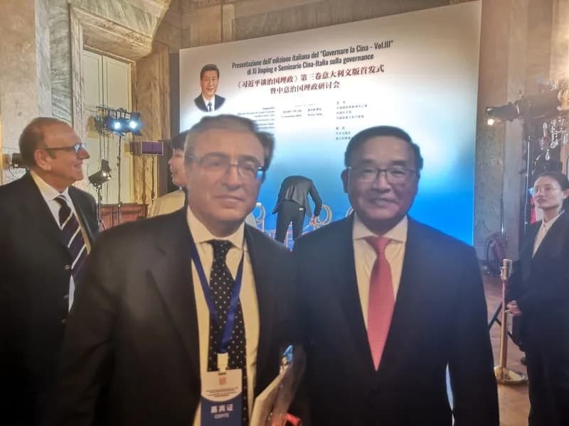 CASTELLAMONTE - Cultura e turismo, il sindaco Mazza ha incontrato a Roma l'ambasciatore cinese Jia Guide - FOTO