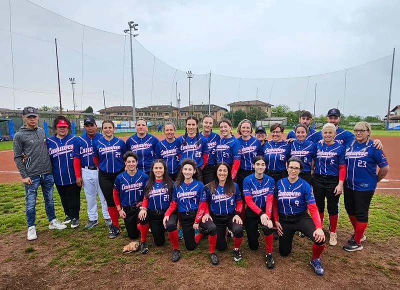 CASTELLAMONTE - Softball, le ragazze della manager Iannone battono la quotata Sanremese - FOTO