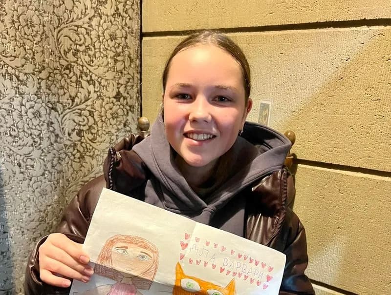 CASTELLAMONTE - Dall'Ucraina all'Italia per essere curata da un brutto male: il Canavese in aiuto della 12enne Varvara - FOTO