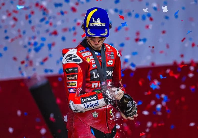 MOTO GP - Pecco Bagnaia ha vinto il gran premio delle Americhe dopo la caduta di Marquez