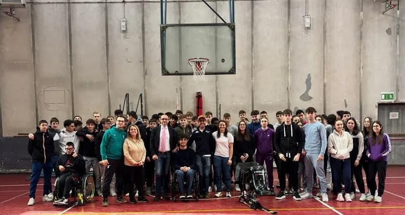 CIRIE' - Gli studenti del Fermi Galilei con Elena Ricaldone e due atleti paralimpici