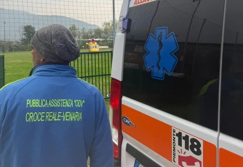 CORIO - Incidente sul lavoro, ferito un operaio di Rivarolo Canavese: è stato trasportato in elicottero al Cto