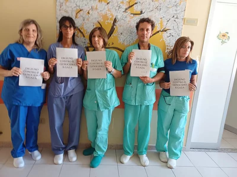 CUORGNE' - Medici e operatori sanitari si schierano per Gaza: «Digiuno contro il genocidio» - FOTO