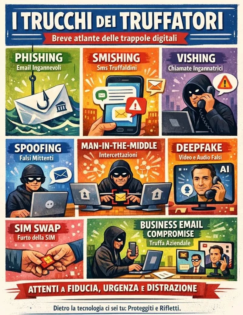 I trucchi dei truffatori: breve atlante delle trappole digitali