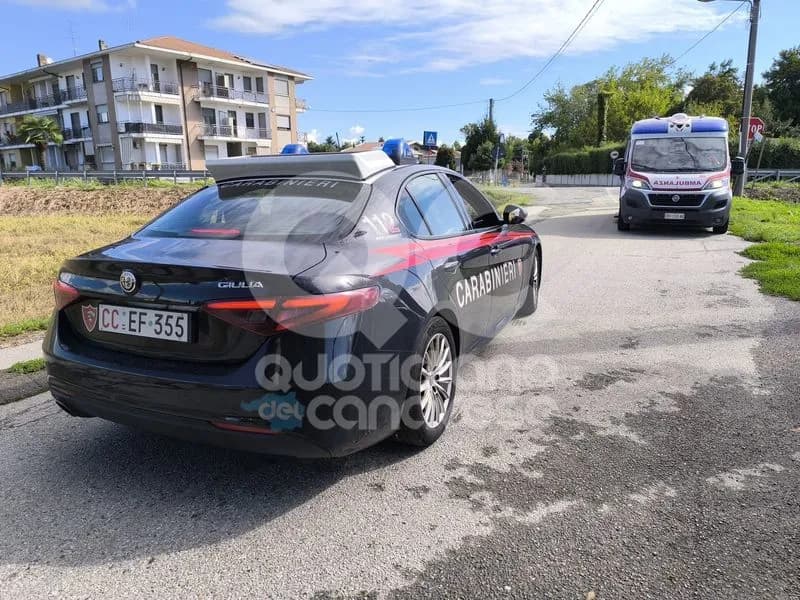 FELETTO - Lancia pietre contro le auto, fermato dai carabinieri grazie al taser - FOTO
