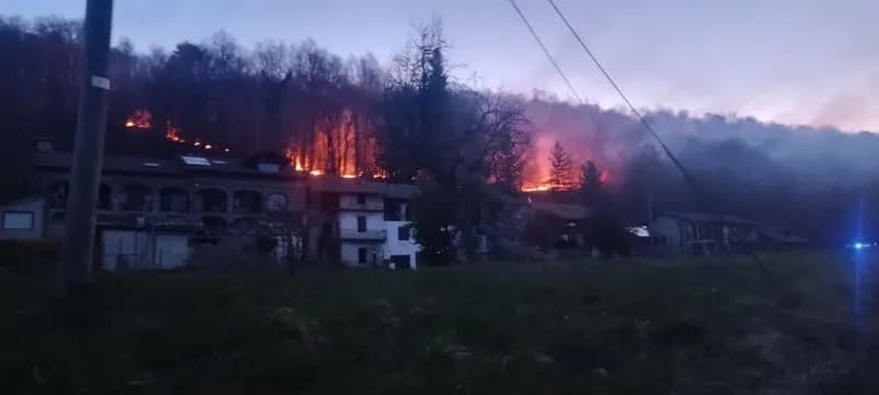 VENTO FORTE SUL CANAVESE - Incendi, alberi e pali abbattuti: decine di chiamate ai vigili del fuoco - FOTO