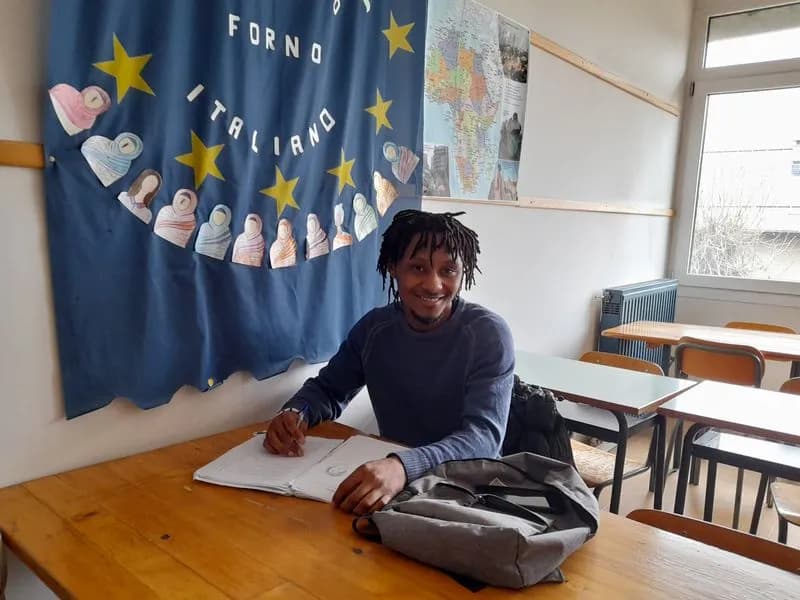 FORNO CANAVESE - Dal Camerun al Canavese, fuggendo dagli orrori della guerra: la storia del giovane Olivier Cedrick