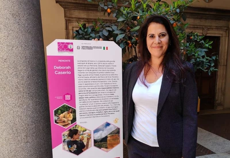 IVREA - L'apicoltura è anche femminile: Deborah Caserio premiata a Roma