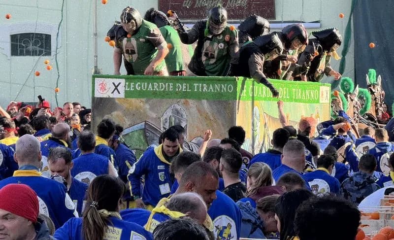 CARNEVALE IVREA - Battaglia delle arance, ecco le classifiche ufficiali dell'edizione 2025