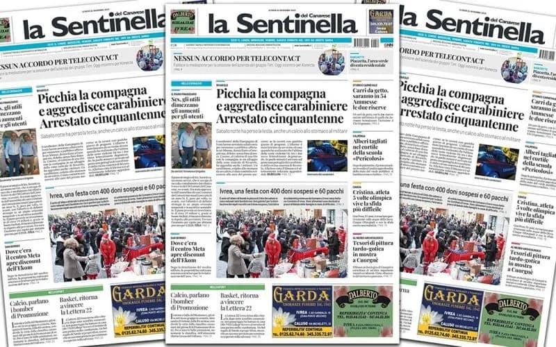 IVREA - Accordo preliminare per la cessione della «Sentinella del Canavese»