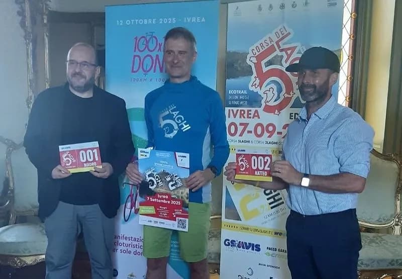 IVREA - Presentati 100x100 Donne e la Corsa dei 5 laghi - FOTO