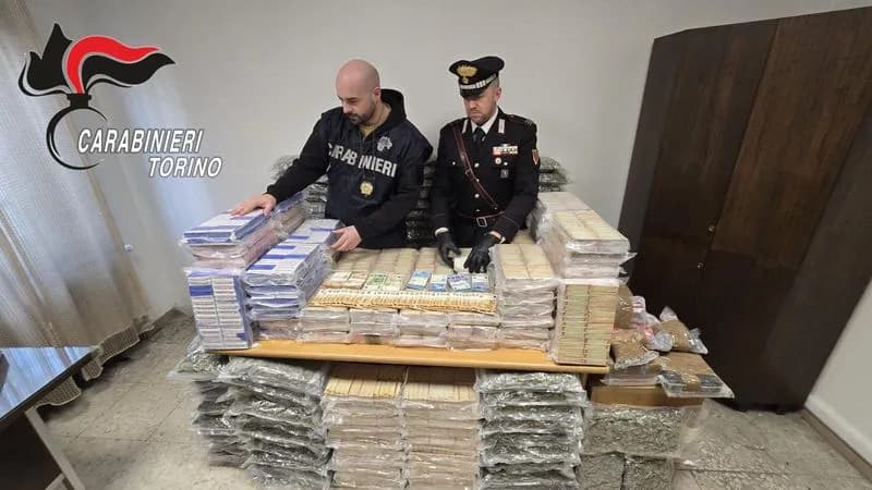 CANAVESE - Sequestrata quasi mezza tonnellata di hashish e marijuana: tre arresti - VIDEO