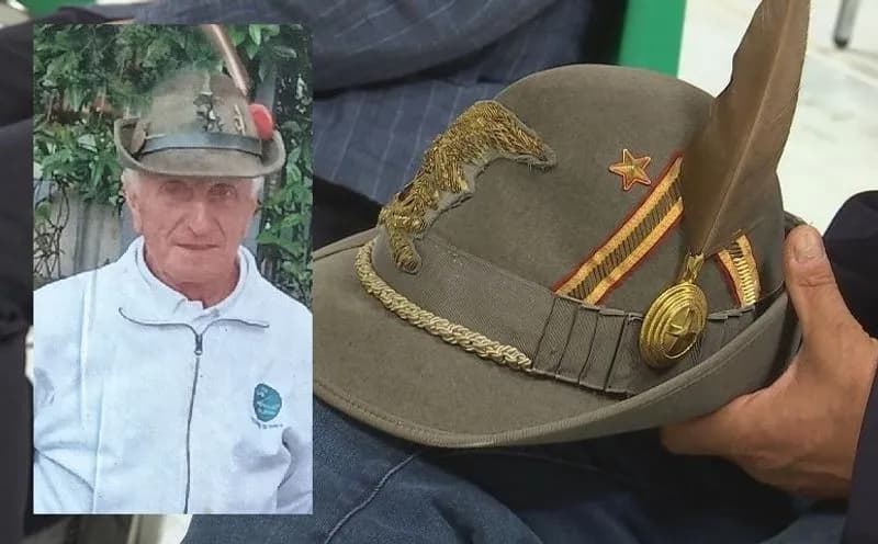 LOCANA - L'ultimo commosso saluto ad Andrea Oberto, capogruppo onorario degli Alpini del paese
