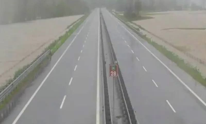 MALTEMPO IN CANAVESE - CHIUSA L'AUTOSTRADA A5 TORINO-AOSTA