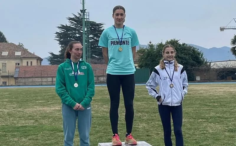 ATLETICA CANAVESANA - Alessia Dova vince la combinata ai campionati piemontesi giovanili lanci