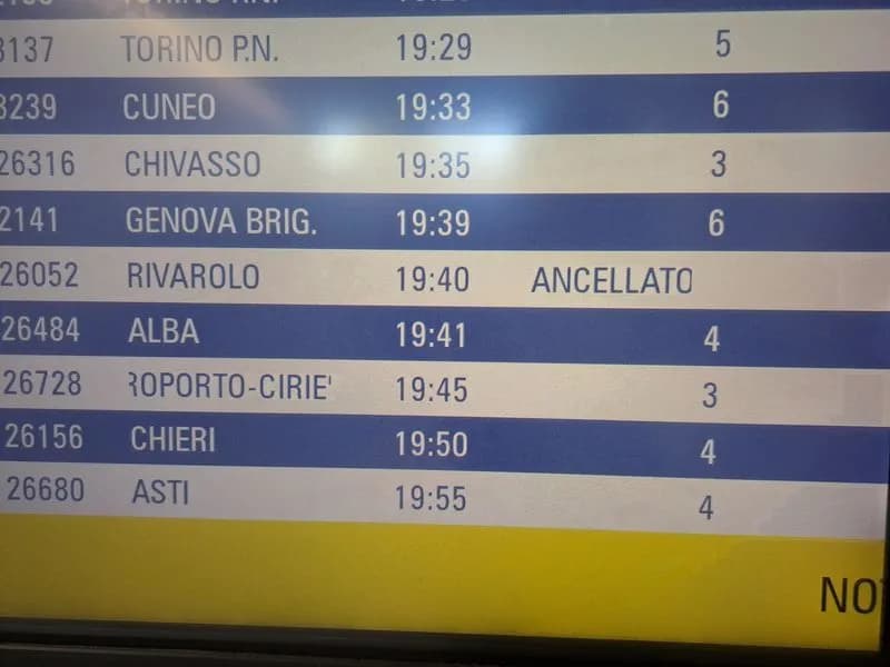 RIVAROLO-CHIERI - Guasto a Settimo, ritardi e cancellazioni sulla linea Sfm1