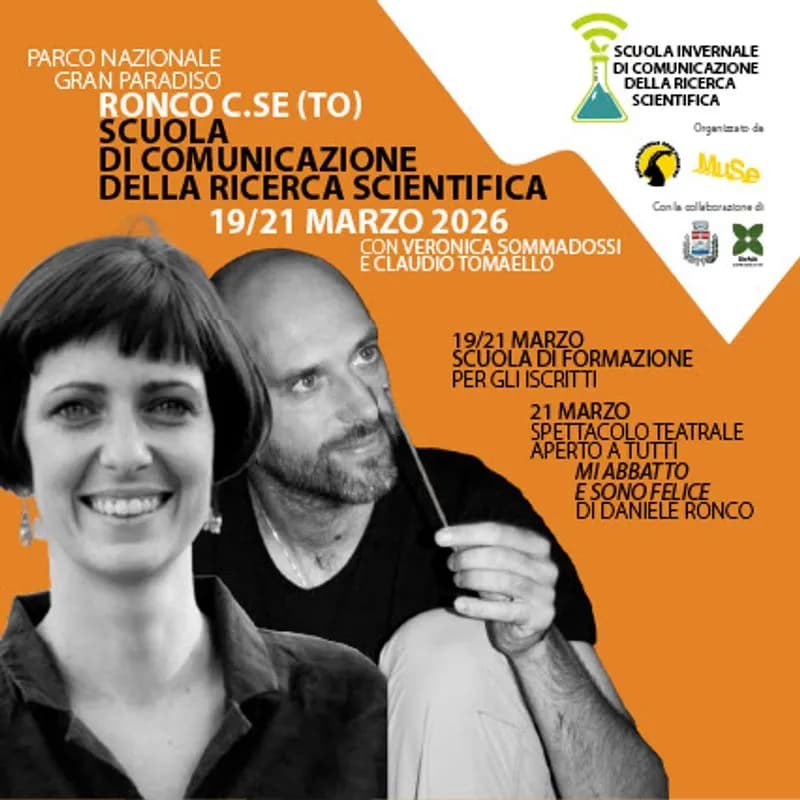 RONCO CANAVESE - Torna la scuola di comunicazione scientifica con Parco Gran Paradiso e Museo delle Scienze di Trento