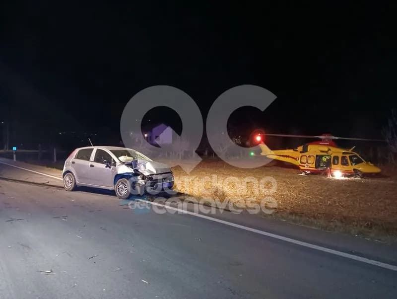 SALASSA-VALPERGA - Fuori pericolo il 34enne di Caluso investito sulla 460 - FOTO e VIDEO