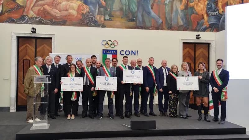 CANAVESE - «Terre del Canavese» premiata a Roma come «European Community of Sport 2026»