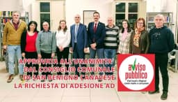 SAN BENIGNO CANAVESE - Il Consiglio comunale aderisce all'unanimità ad Avviso Pubblico