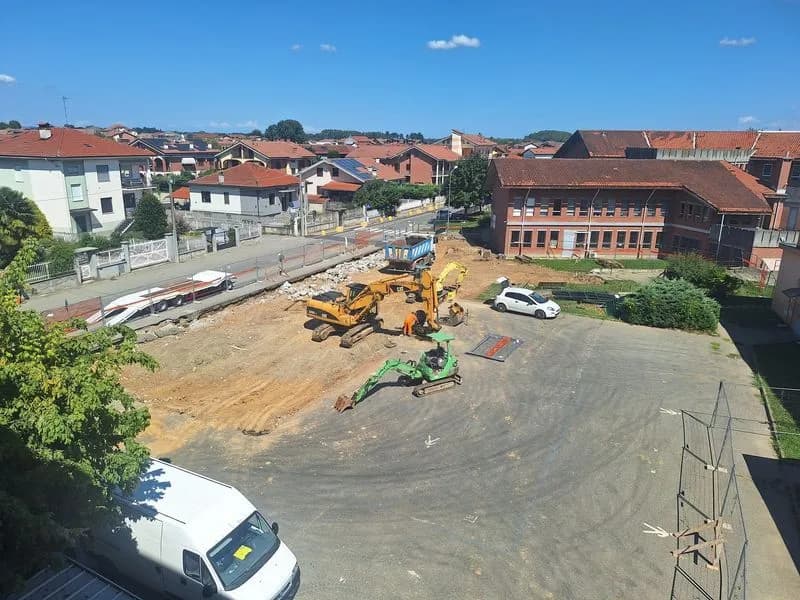 SAN BENIGNO CANAVESE - Mensa scuola, entrati nel vivo i lavori - FOTO
