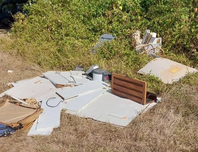 SAN CARLO CANAVESE - I bordi stradali e prati della riserva della Vauda invasi dalla spazzatura - FOTO