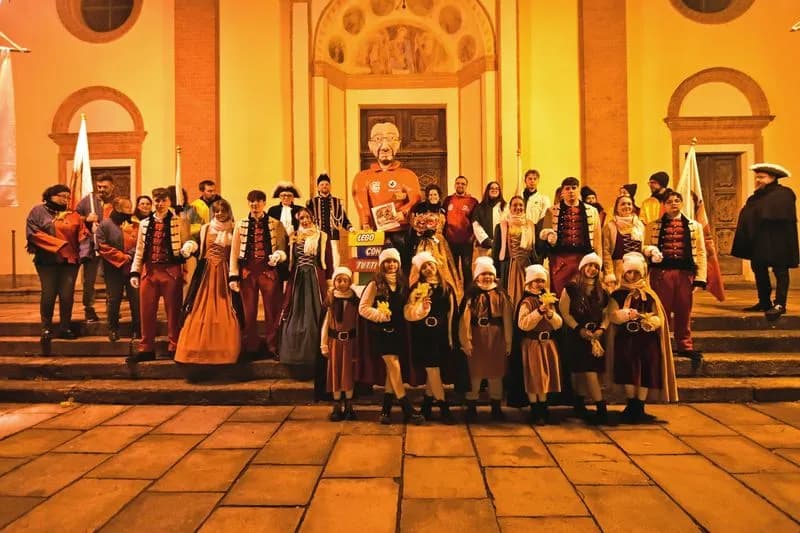 SAN GIORGIO CANAVESE - Carnevale, Lara Dezzutti e Filippo Arri sono Castellana e Generale; il Babacio è Silvio Giovetti - FOTO