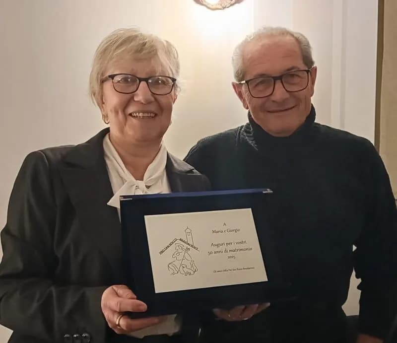 VALPERGA - Nozze d'oro per Giorgio e Maria, festa alla Pro San Rocco Braidacroce