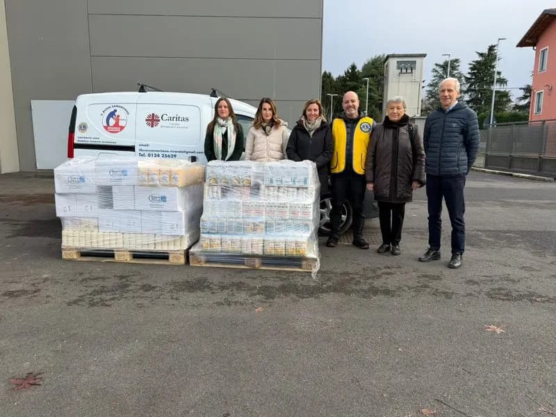 VALPERGA - Dal Molino Peila 800 chili di farine donate alla Caritas di Rivarolo Canavese - FOTO