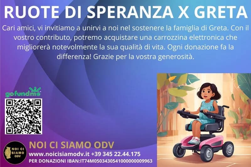 CANAVESE - «Ruote di Speranza X Greta» per sostenere una bambina speciale