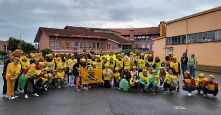 SAN BENIGNO CANAVESE - Gli studenti delle scuole ripuliscono le aree verdi - FOTO