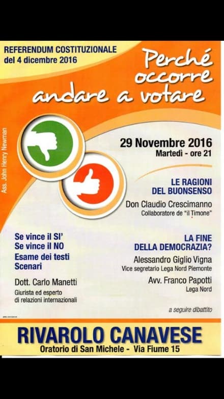 BLOG - Al referendum, io voto no