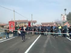 SAN MARTINO CANAVESE - Inaugurato il nuovo ponte di Pranzalito - FOTO